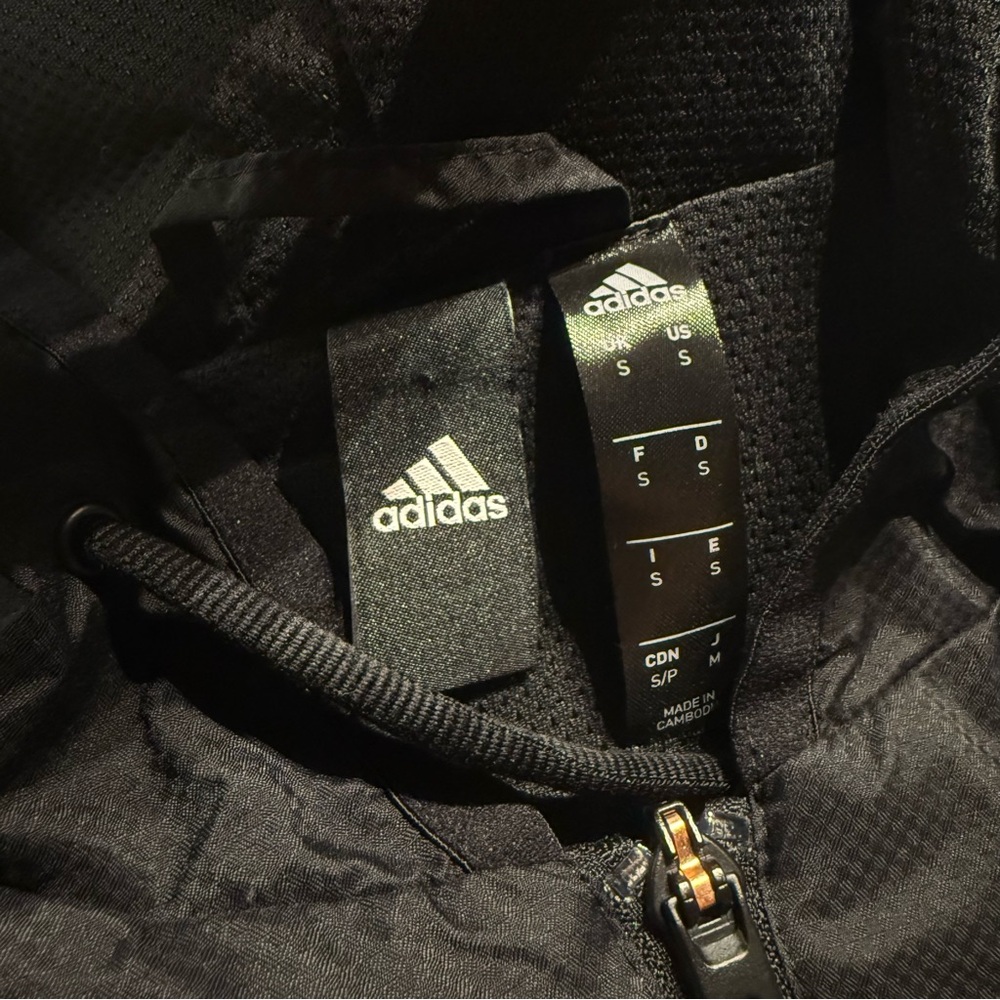 Adidas Essentials 3-Stripes Wind Jacket Hooded Wi… - image 4